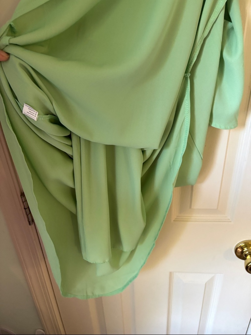Light Green Spaghetti Strap Madi Dress - Picture 5 of 9